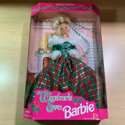 Winters Eve Barbie Doll Blonde Special Edition Christmas 1994 Mattel 13613