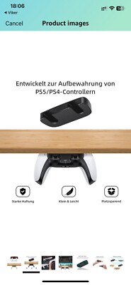 Under Table Controller Holder, Controller Holder, Controller Stand for PS5/PS4