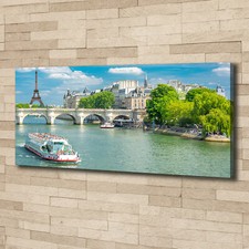 Leinwandbild Kunst-Druck 125x50 Bilder Seine Paris
