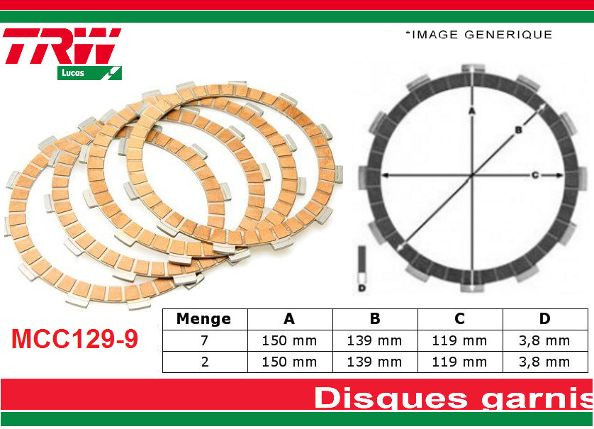 EMBRAYAGE GARNI HONDA VT 1100 C2 SHADOW pour de longs voyages sereins