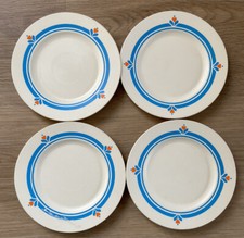 Set of 4 Vintage 1987 Fisher Price Fun Food Dinnerware Replacement Plates 2107