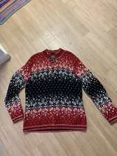 Lauren RLph Lauren Handknit 1/4 Zip Sweater S...