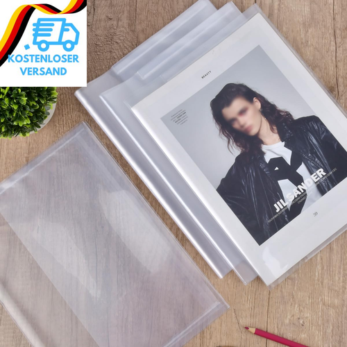 Buchumschlag A4 Transparent,20 Stück Heftumschläge A4 Transparent,Buchhülle & Um - Bild 7 von 12