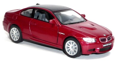 TOP: BMW M3 Coupé ca. 1:36 dunkelrot Modellauto von Kinsmart (Neuware)