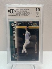 2001 Upper Deck Tribute to 51 #18 Ichiro Suzuki RC Graded GEM MINT 10