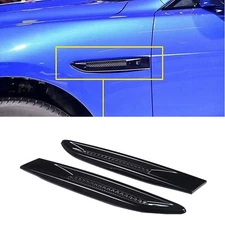 2*Gloss Black Side Fender Air Vent Trim For Jaguar F-pace XE XF X761 2016-2019