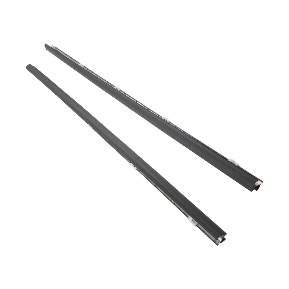 2Pcs Door Weather Strip Window Belt Seal Molding Trim For 1992-95 Honda Civic - Image 2 of 4