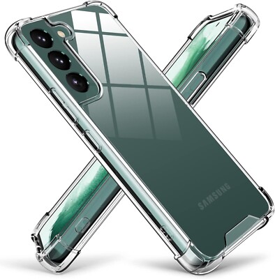 Clear TPU Case for Samsung Galaxy S22 5G Shockproof Bumper Protective Cover