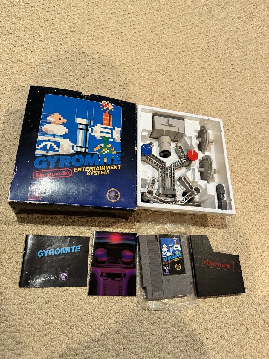 GYROMITE BIG BOX 1985 Nintendo NES Complete in Box Rare Black box