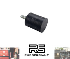 Male Flat BUFFER M6 ALL SIZE Rubber Mount Anti Vibration STOPS Male  / D
