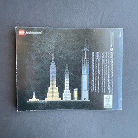 Lego Set 21028 Architecture New York City Instruction Manual ONLY 2016