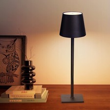 Cordless Table Lamps, 3 Colors Stepless Dimming, 5000mAh Rechargeable Battery...