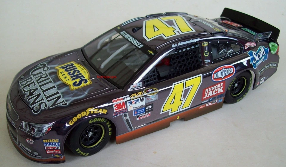 AJ Allmendinger 2015 Bush's Grillin Beans #47 Chevy color cromo 1/24 NASCAR nuevo Foto 2 de 4