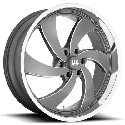 One 24x10 US Mags U133 Desperado 6x5.5/6x139.7 25 Arthracite Wheel Rim 78.1 Allo