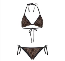 bikini FENDI marrone nuovo