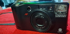 Minolta Freedom Zoom 105EX 35mm Film Camera Black Japan Serial 52601971