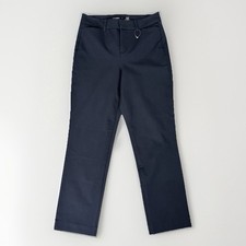 Old Navy Pixie Straight Ankle Pants Womens 2 Blue High Rise Classic Preppy NWT