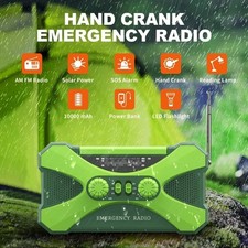 Emergency Wind Up Solar Hand Crank Radio Power Bank Charger FM/AM Torch