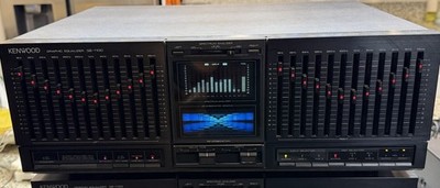 Kenwood GE-1100 12 Bands Graphic Equalizer TESTED WORKING 120V Spectrum Analizer