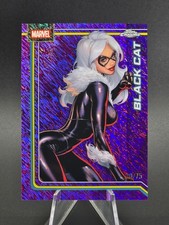 2026 Topps Chrome Marvel BLACK CAT Purple Shimmer Refractor /75 #13