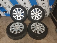 4x VW Touran Golf MK5 6.5 x 15 Inch 5x112 Wheels & Tyres 1K0 601 025 AQ