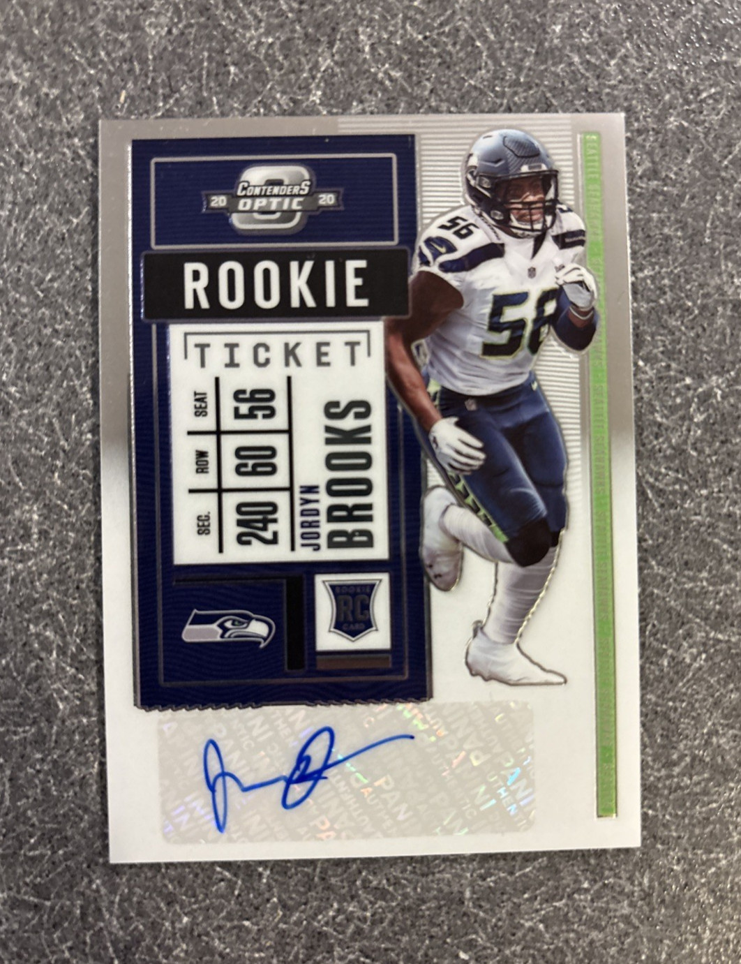 Jordyn Brooks Panini Contenders Optic #154 Autograph