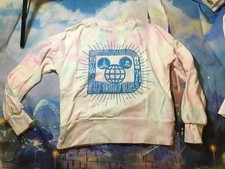 Walt Disney World Pastel Tie Dye Mickey And Castle Sweatshirt Size XS