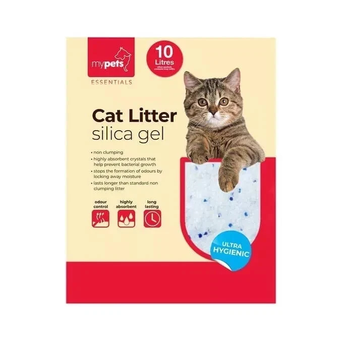 DIVAS WORLD My Pets Cat Litter Silica Gel Long Lasting Highly Absorbent 10 Litres