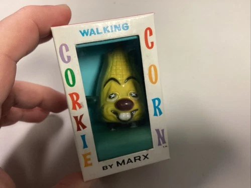 Vintage MARX 1967 Corkie Corn Walking Mechanical Wind-up UNOPENED