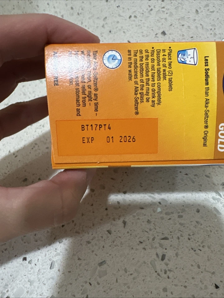 Comprimidos efervescentes Alka-Seltzer Gold 36 unidades exp. 01/26 Foto 2 de 2