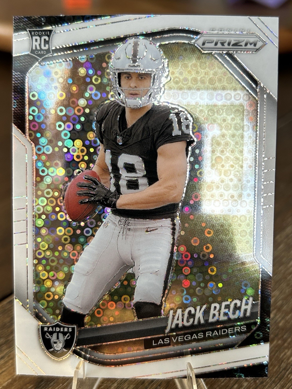 2025 Panini Prizm - Rookies Jack Bech #346 White Disco Prizm (RC)