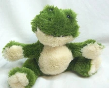 Koala Baby SOFT HAPPY GREEN FROG RATTLE 6" Plush STUFFED ANIMAL Toy