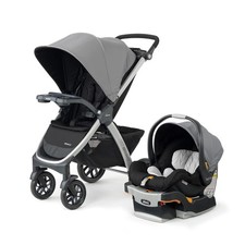 Chicco Bravo 3-in-1 Travel System Stroller w/ Car Seat in Camden Grey Black NEW
