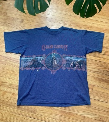 Vintage 90s 1993 XL Grand Canyon National Park Habitat Single Stitch T-Shirt AOP