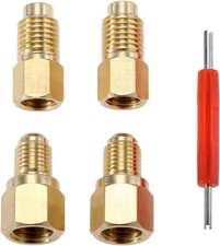 Aupoko R12 R22 to R134a Adapters R134A Refrigerant Tank Adapter Kit with Valve