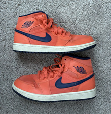 Jordan Air Jordan 1 Mid Top Leather Lace-Up S...