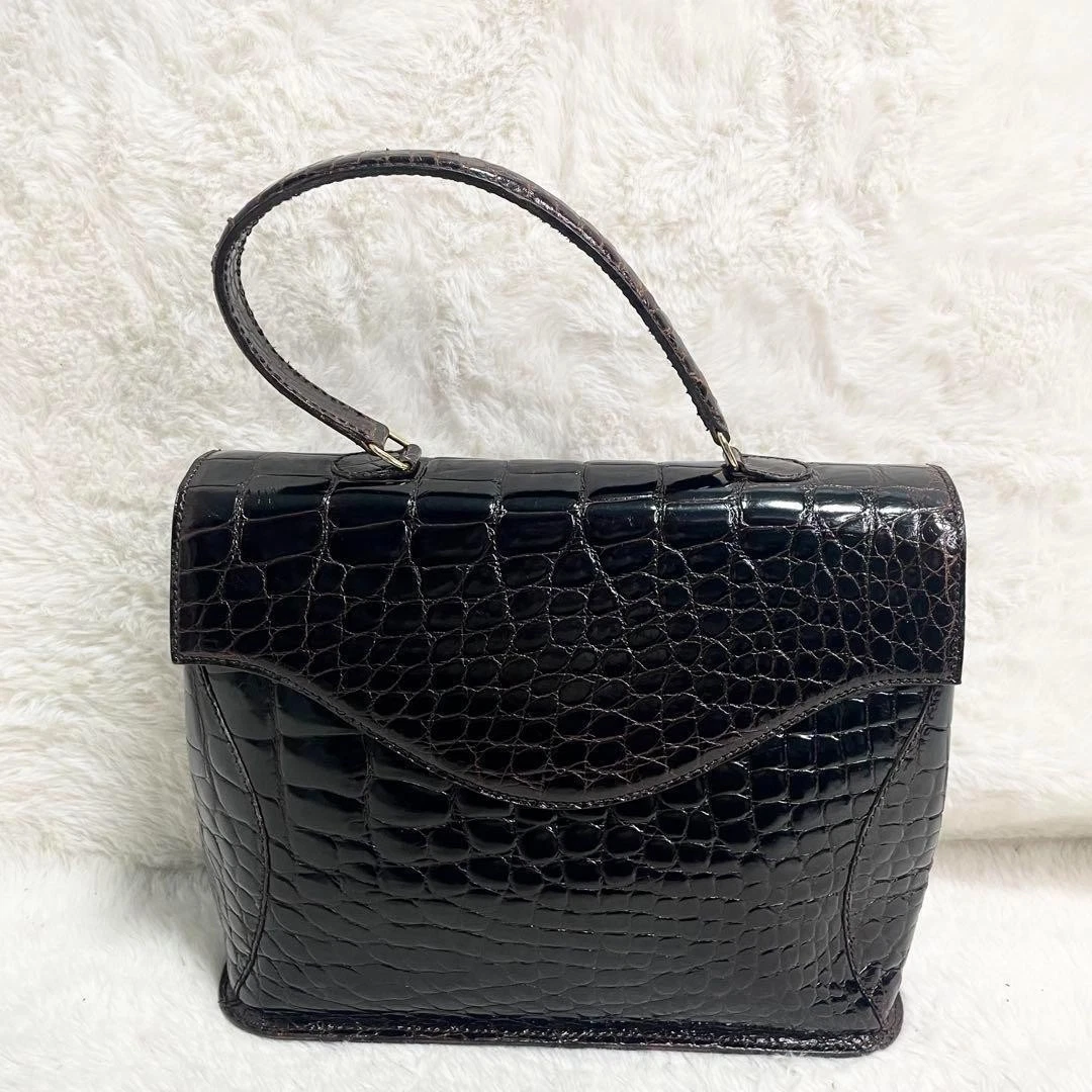 Dior Borsa Formale Coccodrillo Goffrata Borsa Grande Capacità Multifunzione Marrone