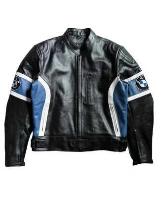 BMW Motorrad Motorbike Leather Jacket Vintage New BMW Motorcycle Biker Jacket