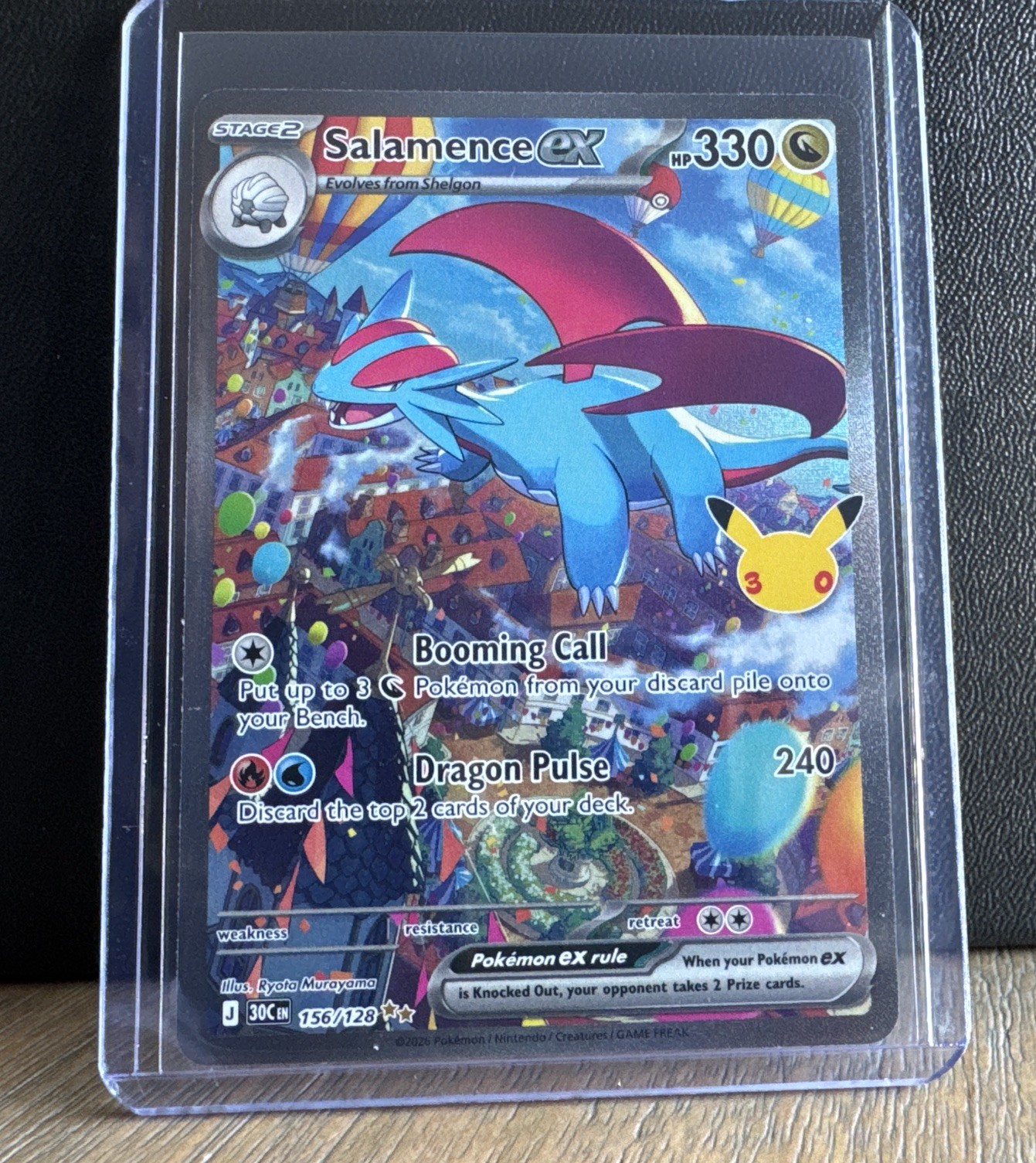 Pokemon 30th Celebration - Salamence EX 156/128 SIR 🔥