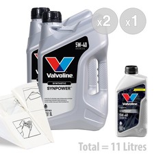 Valvoline SynPower 5w-40 Engine Oil Car Engine Oil Service Kit 11 LITRES 11L 7.36 per litre