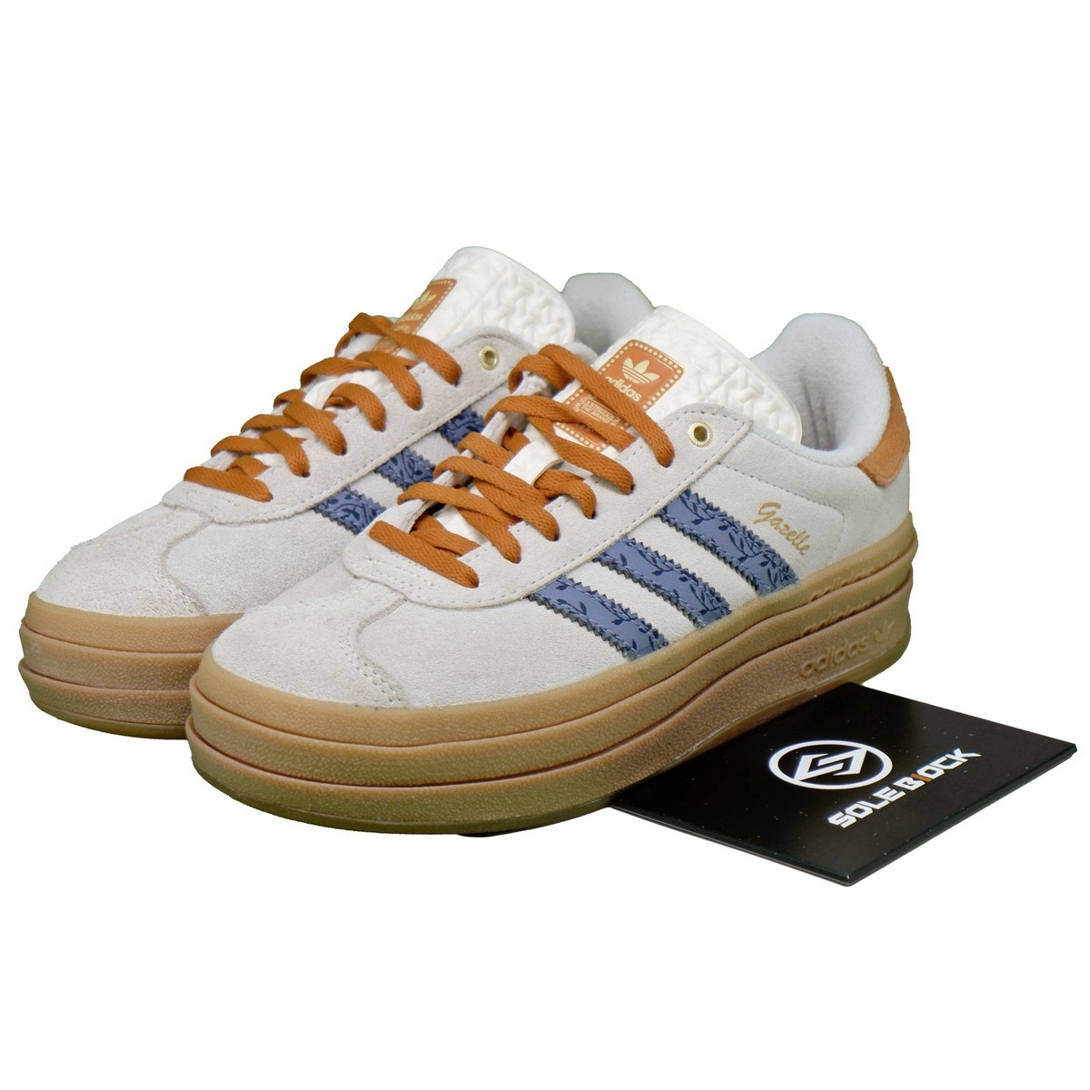 adidas Gazelle Bold Cream Orb Violet Floral JQ0955 Women's Size | eBay