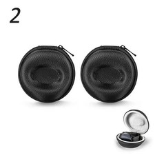 Pack of 2 Zipper Travel Watch Cases Single Watch Storage Boxes for Wristwatches