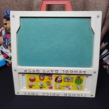 Vintage 1972 Fisher Price Toys School Days Desk