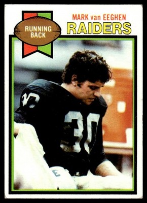 1979 Topps Cream Colored Back Mark Van Eeghen Oakland Raiders #90