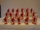 Marx Recast  60mm /Warriors of the World  Rev War British  /17 in 4 Action Poses