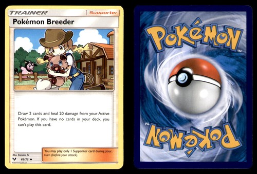 Pokemon Shining Legends Pokemon Breeder 63/73 2017 Uncommon