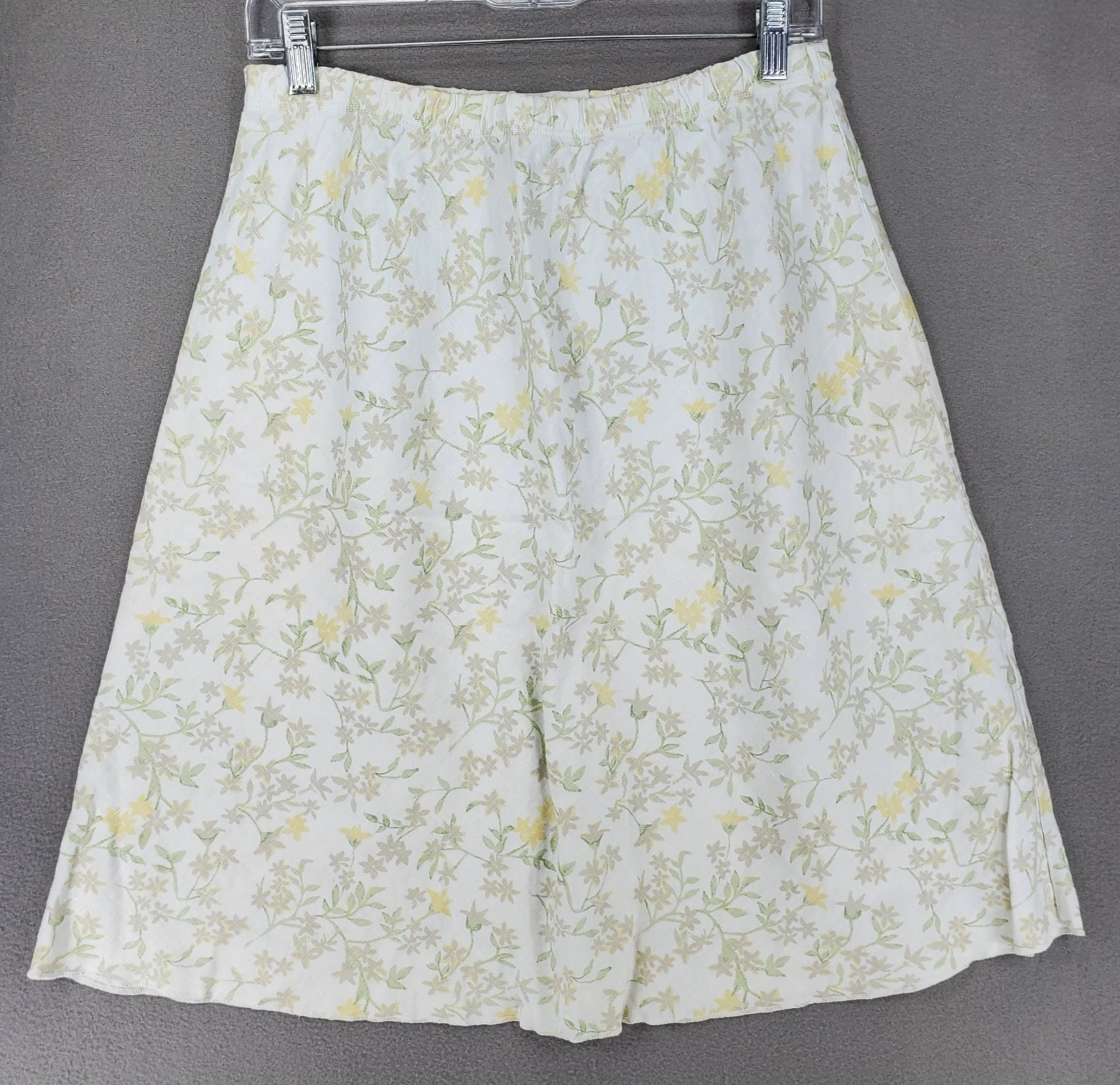 J. Jill 100% Linen Light Gray Floral Print MIDI A-Line Skirt Size M USA Made Y2K
Opens in a new wind