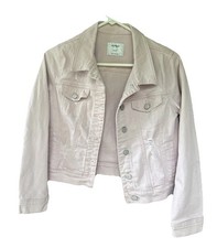 Girl's Pink Denim Old Navy Jacket Size XL 14 Very Good Condition 100 Cotton