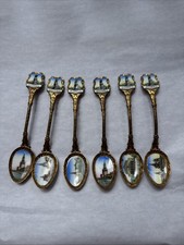 1970s USSR Russian Moscow Mockba Souvenir Spoon LOT Of 6
