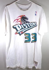 Grant Hill Detroit Pistons NBA Hardwood Classics Mitchell & Ness Tee Shirt XL